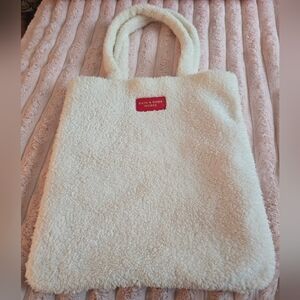 Bath & Body Works Fuzzy Cream Tote